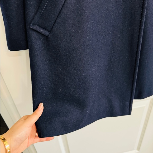 Tommy Double Button Wool Coat - Navy XS - Picture 8 of 11